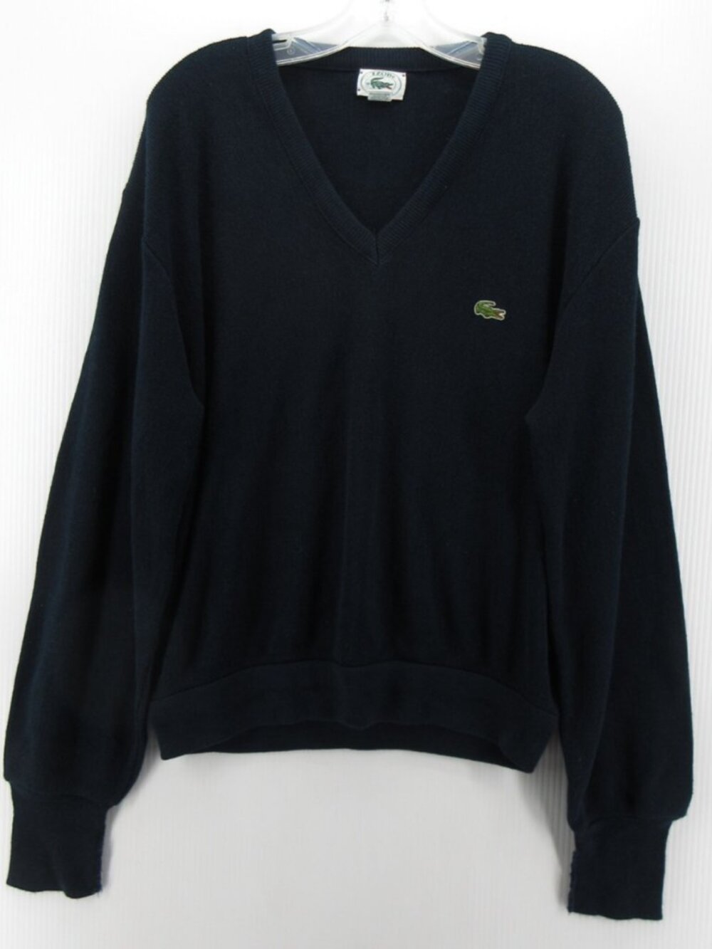 VINTGE Lacoste Sweater Large Izod 80s Orlon Crocodile Pullover USA *